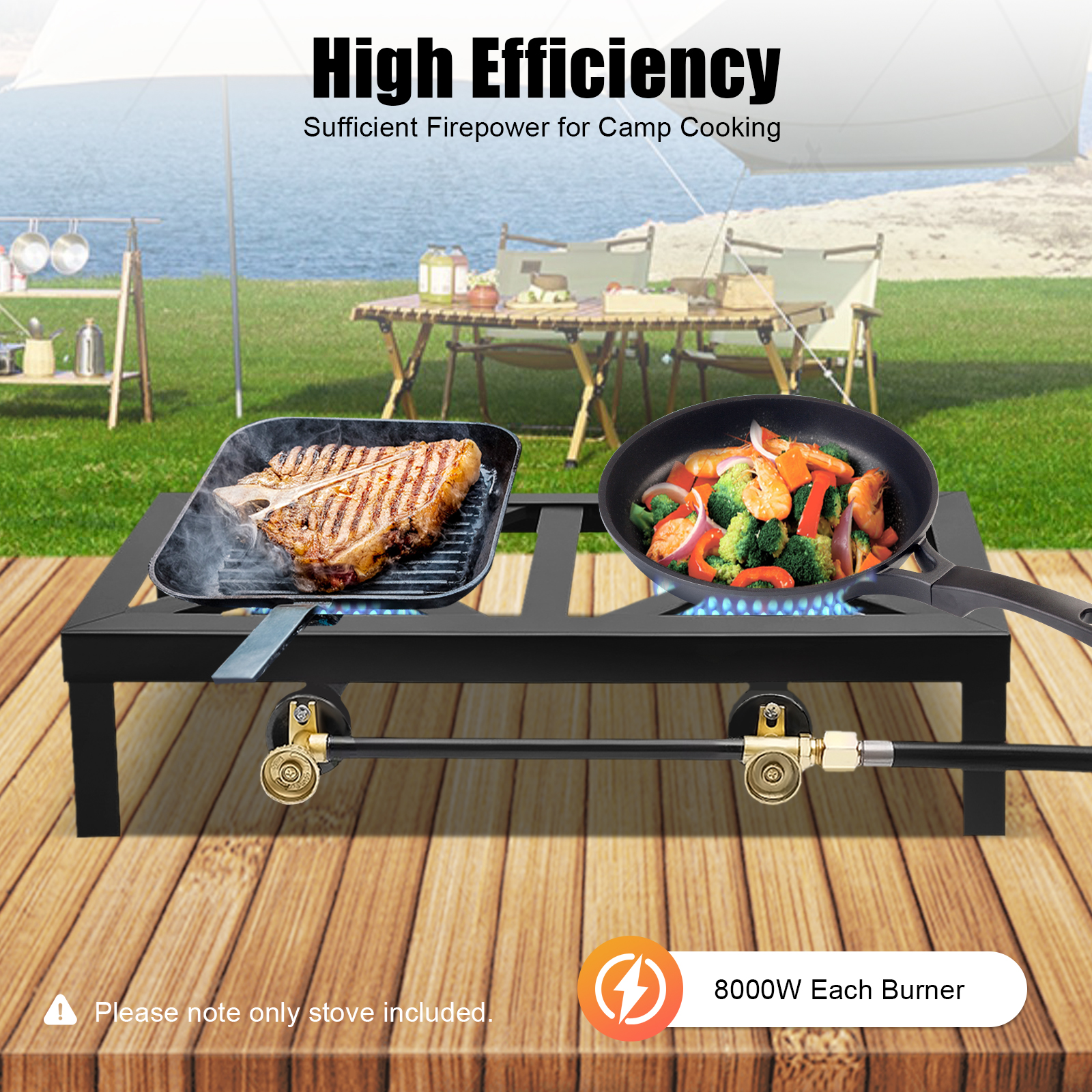 Rusty Rabge Cooker Dwellnix Durable Cast Iron Wood Stove, Heat-Resistant and Rust-Proof ...
