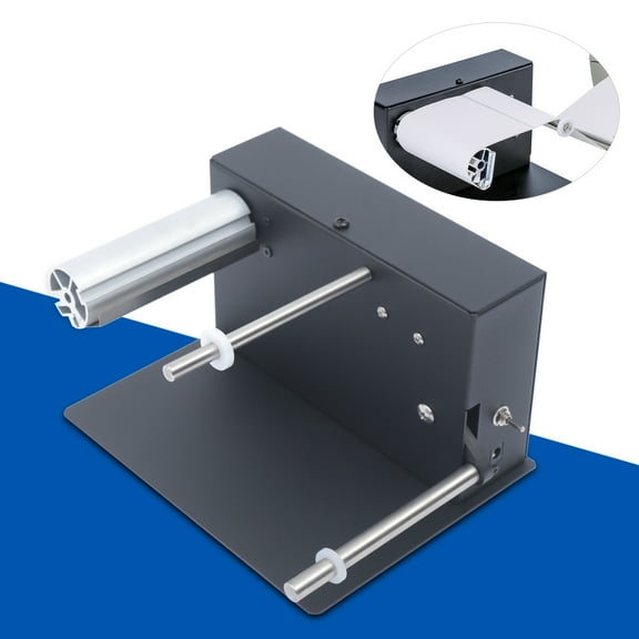 Dwellnix Durable Label Rewinder with Aluminum Alloy Frame, Supports 1.5in and 1.57in Roll Cores, Two-Way Rotation, Effort-saving and Smooth Label Rewinding Easy Setup and Storage
