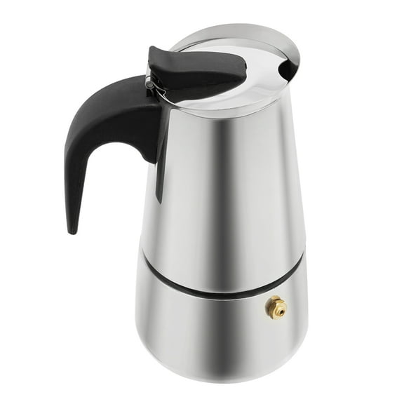 Dwellnix Electric Coffee Pot, 4 Cups, Stainless Steel Espresso Maker, Adjustable Temperature, Manual Moka Pot for Home Brewing, Retro Design, Ideal Gift for Coffee Lovers