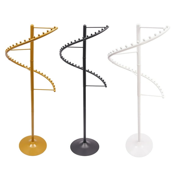 Dwellnix Gold Rotating Coat Rack, 360 Spiral Clothing Organizer, Modern Clothes Storage Solution for Bedroom, Laundry Room & Showrooms, Freestanding Design