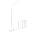 thumbnail image 1 of Dwellnix Hochzeit Bogen Hochzeit Tafelaufsatze Metall Blumenstander Weis Modern Stahl, 1 of 7