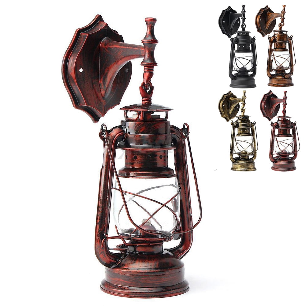 Dwellnix Industrial Wall Light, Clear Glass Shade Sconce With Warm Lighting & Easy Installation For Reading Nook, Basement Or Library