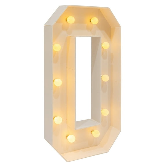 Dwellnix LED Light Up Numbers 50, Battery-Powered, 39.37in Tall, Retro Style, Warm Glow Perfect for Birthday Party and Anniversary Celebrations