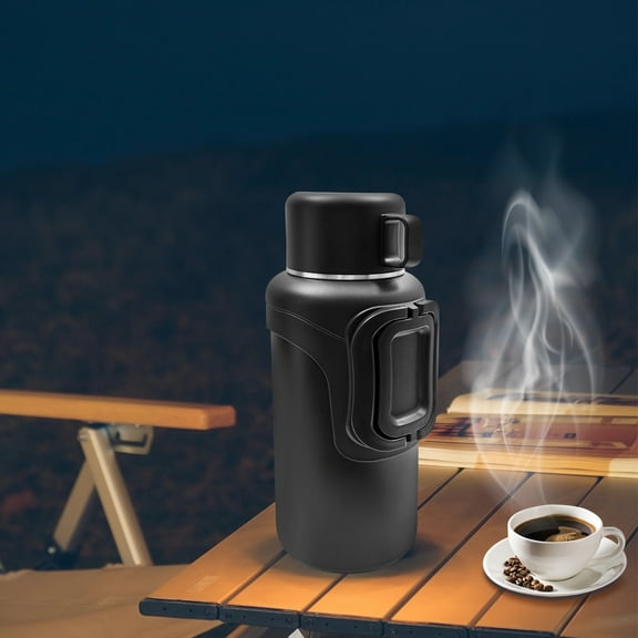 Dwellnix Large Insulated Water Bottle, 2.11QT Stainless Steel Thermos with Carrying Strap, 360 Discharge, Vacuum Insulated for Hot and Cold Drinks, Ideal for Travel & Outdoor