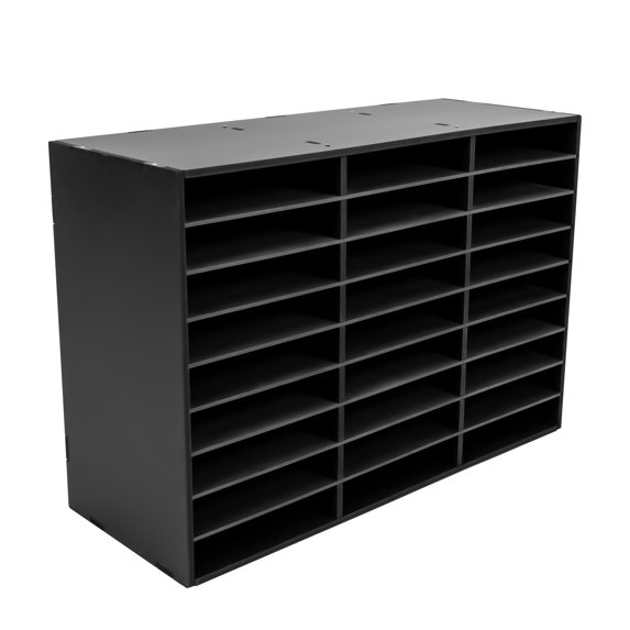 Dwellnix Literature Organizer, Rectangular Document Holder, PVC with 50kg Load Capacity, 27 Slots for Daily Storage, for Home Office, School, and Studio