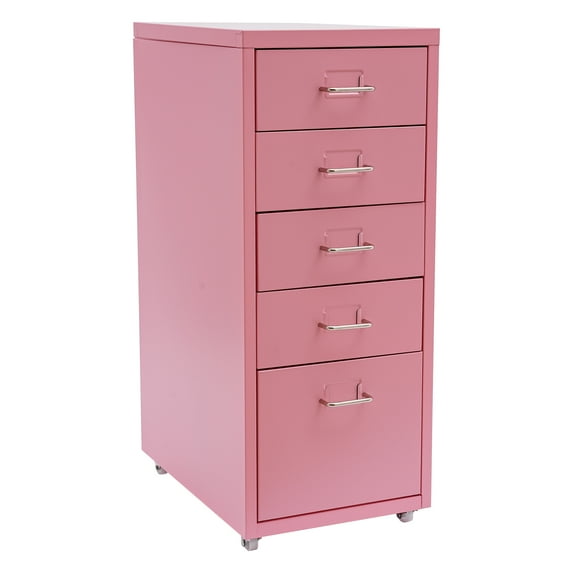 Dwellnix Metal File Storage Cabinet 5 Drawer Under Desk Filing Cabinets Wheels