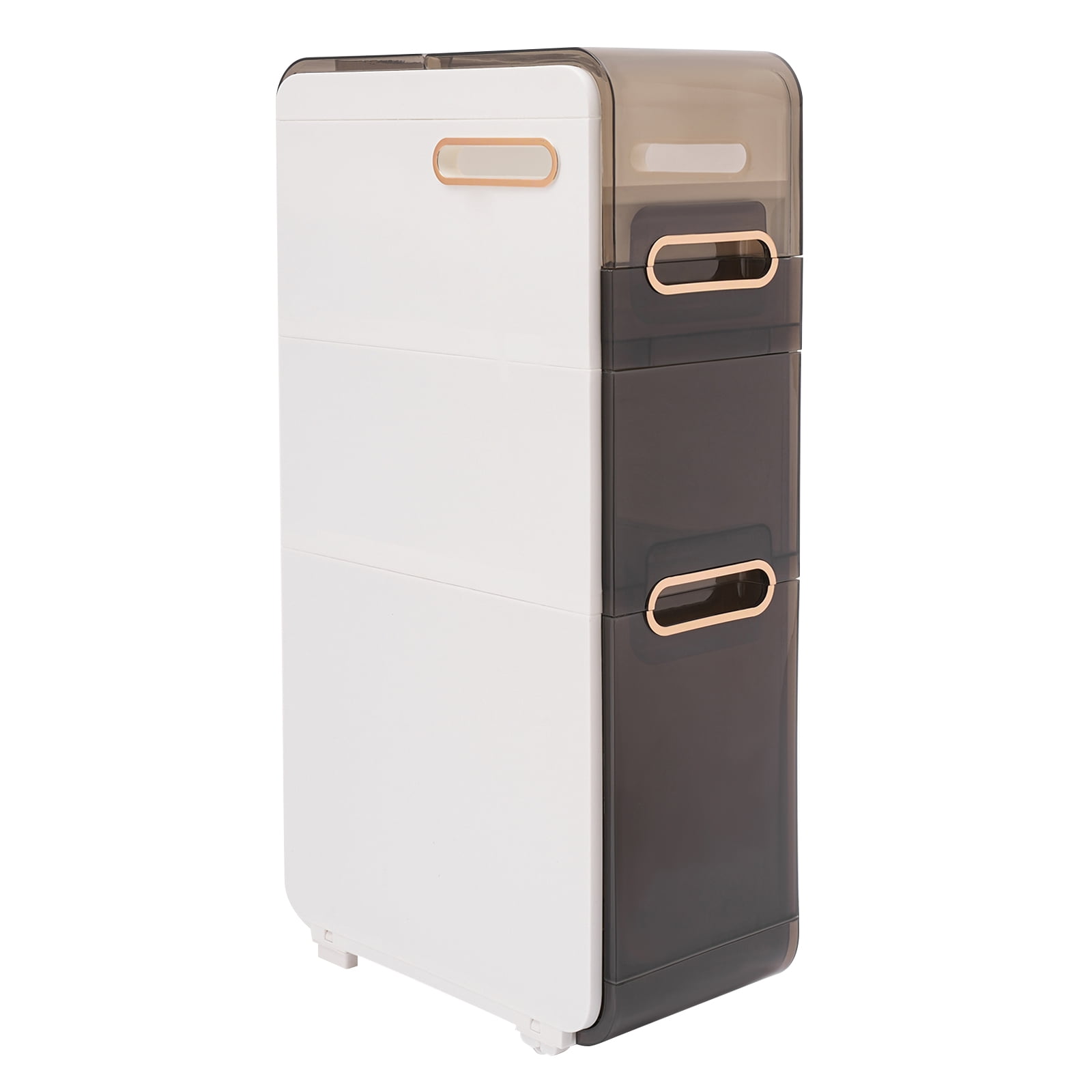 Dwellnix Modern Bathroom Storage Cabinet, 3-Drawer Vertical Floor Unit ...