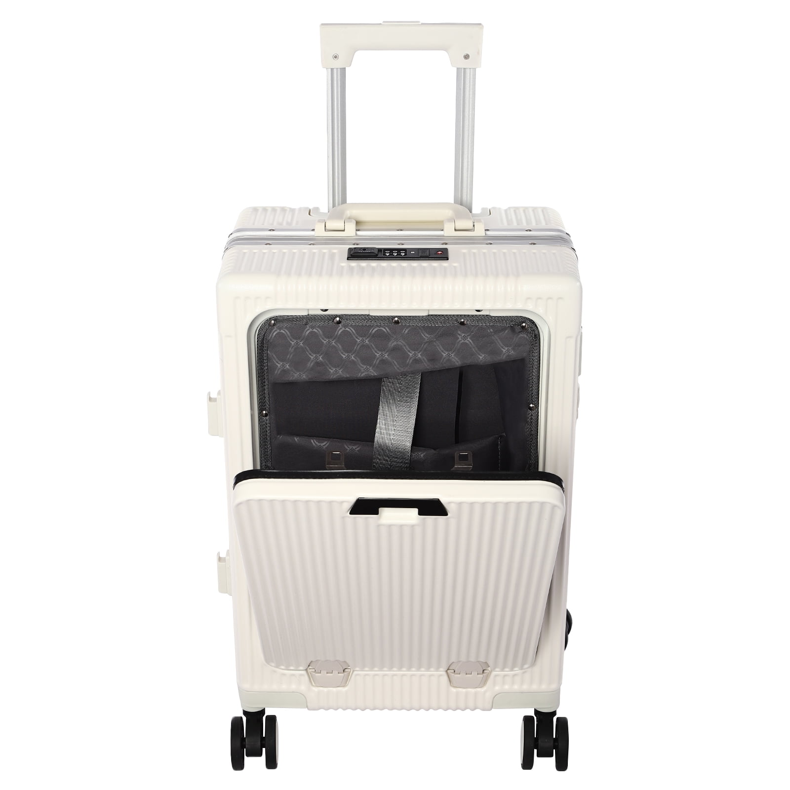 Dwellnix Modern Business Travel Luggage Set Trolley Suitcase Hardside Boarding Cae 14 15