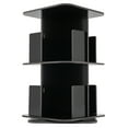 thumbnail image 1 of Dwellnix NEW 360 Rotating Bookshelf 2 Tier Standing Bookcase Small Corner Bookcase USA, 1 of 7