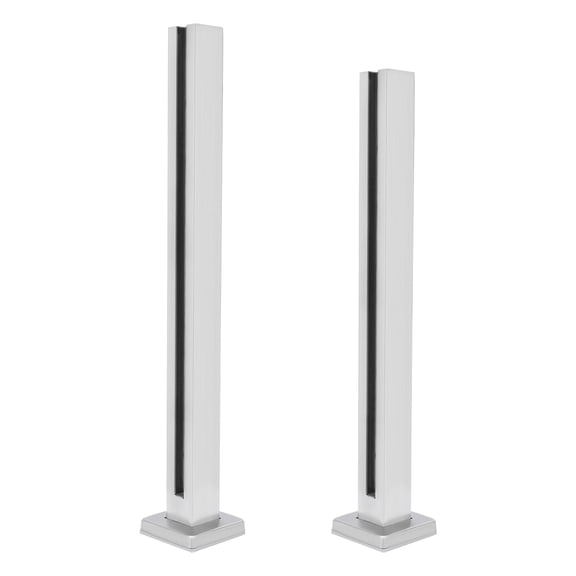 Dwellnix NEW Glass Railing Post Balustrade Balcony Deck Stairs Stainless