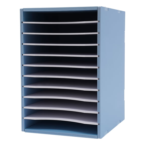 Dwellnix Office Home Paper File Holder Document Storage Rack Desktop Organizer 11 Tier