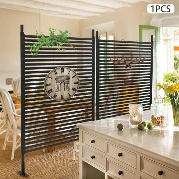 Dwellnix Patio Privacy Screen,Durable Steel Frame with Plastic Coating,Adjustable Height,Stable Structure for Privacy and Outdoor Use,Ideal for Gardens,Fencing,and Dividing Spaces