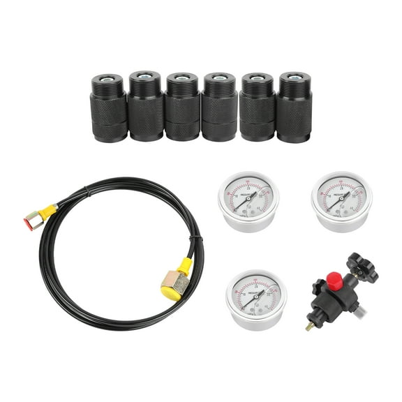 Dwellnix Portable Hydraulic Accumulator Nitrogen Gas Charging Filling Pressure Test Kit
