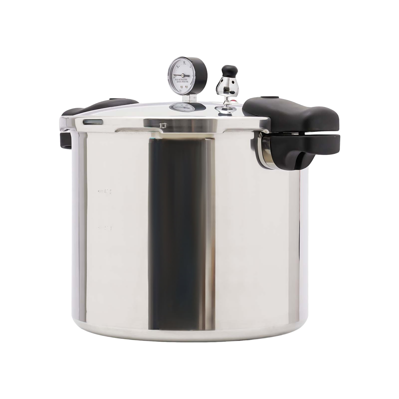 Dwellnix Pressure Cooker Aluminum Alloy, Fast Heating, 90Kpa High Pressure with Safety Valve and Pressure Dial Gauge