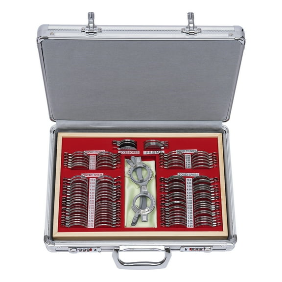 Dwellnix Professional Trial Lens Set With Glass Lenses And Metal Rims, Eye Exam Kit For Vision Testing Optometrists And Clinical Use