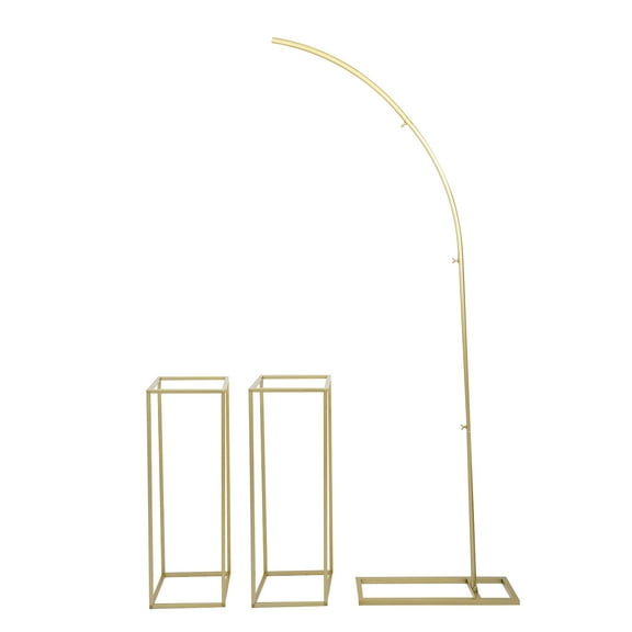 Dwellnix Roadway Wedding Stand with Strong Load-Bearing Capacity, Sturdy Steel Pipe Frame, DIY-Friendly for Balloons, Flowers, or LED Lights, Easy to Assemble