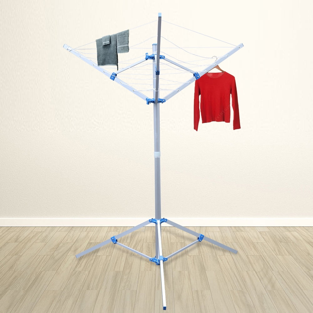 Dwellnix Space-Saving Wall-Mounted Drying Rack, Adjustable Aluminium ...