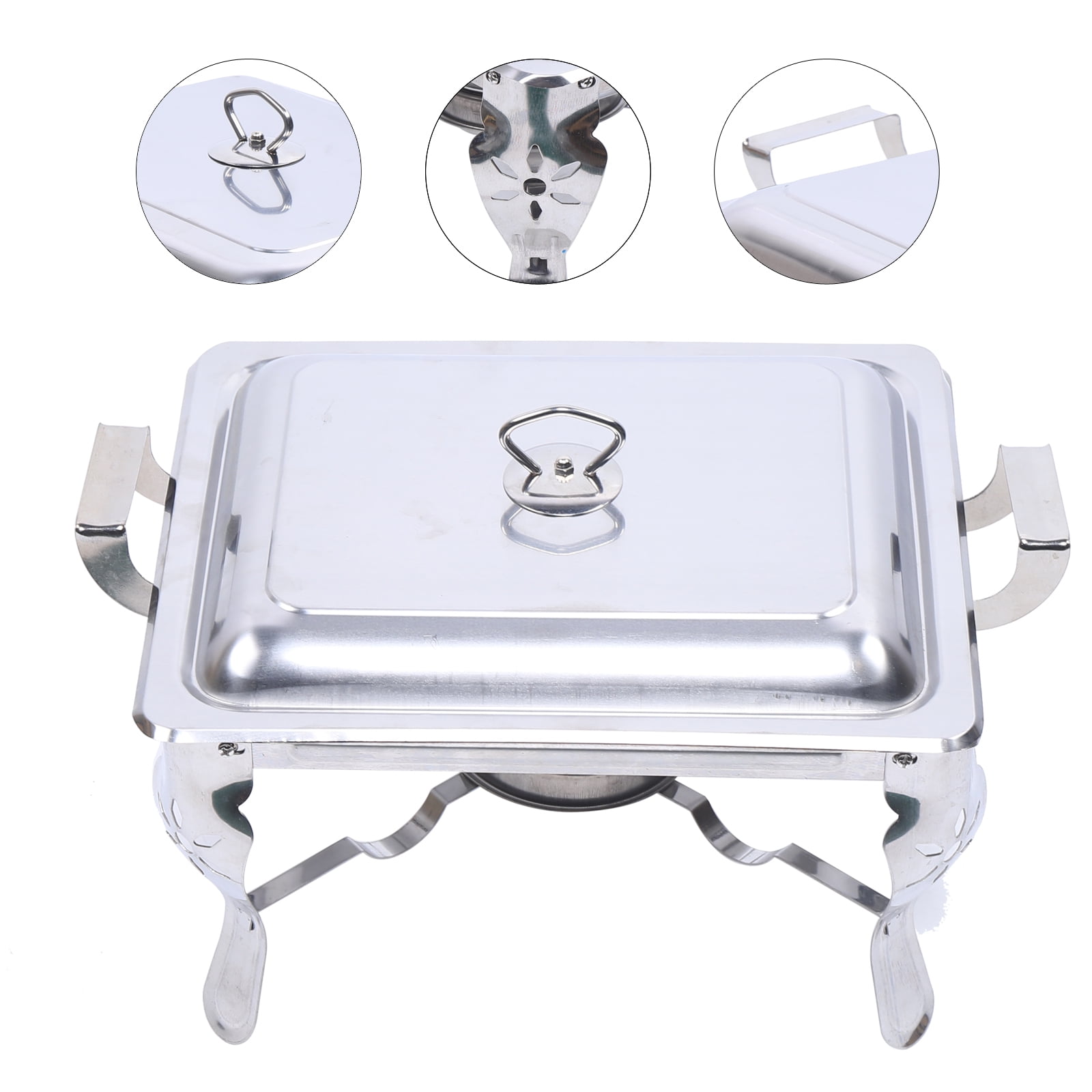 Dishes Plates ASEN Chafing Buffet Stove Food Warmer 9L 8 Quart Stainless Steel Foldable For SelfService Restaurant Catering Parts 231213 From 576,96 € | DHgate - View #9