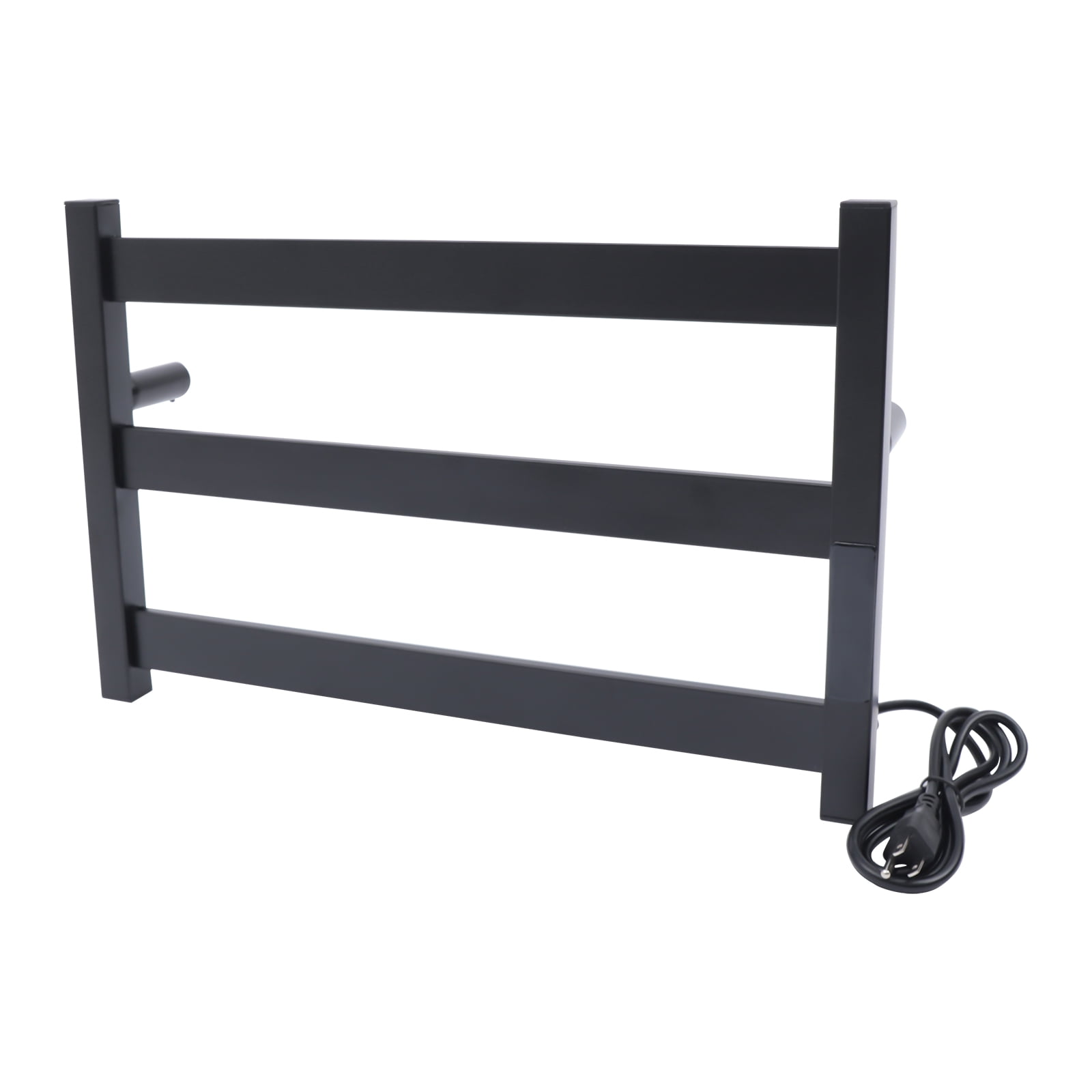 Dwellnix Stainless Steel Heated Towel Rack, Wall-Mounted with 3 Rods ...