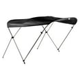 thumbnail image 1 of Dwellnix Standard BIMINI TOP 3 Bow Boat Cover Blue 73 78 Wide 6 ft Long W Rear Poles, 1 of 8