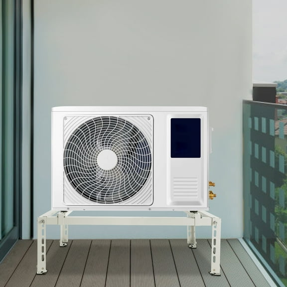 Dwellnix Steel AC Outdoor Unit Mounting Bracket, Adjustable Support Frame, Galvanized Anti-Rust Stand, Load-Bearing Up to 440.92 lbs for Outdoor Air Conditioners