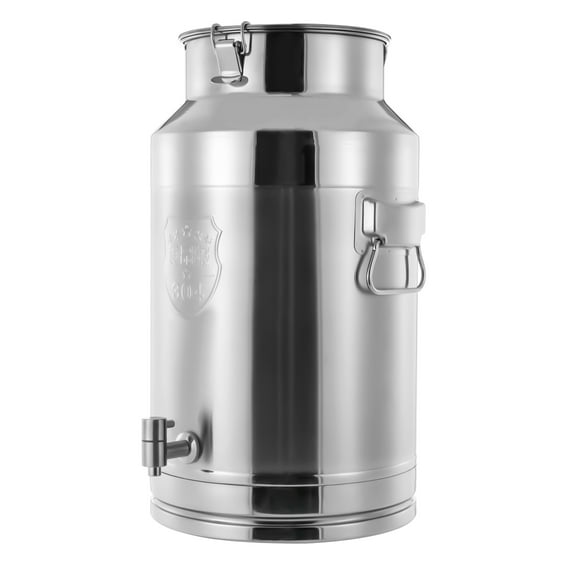 Dwellnix Storage Milk Container Ghee Can Milk Can Oil Pot Honey Container Stainless Steel