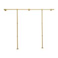 thumbnail image 1 of Dwellnix Wall Mounted Garment Rack Clothing Organizer Hanger Industrial Pipe Clothes Rack, 1 of 7