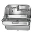 thumbnail image 1 of Dwellnix Wall Mounted Sink Collapsible RV Camper Boat Kitchen Stainless Steel Sink, 1 of 8