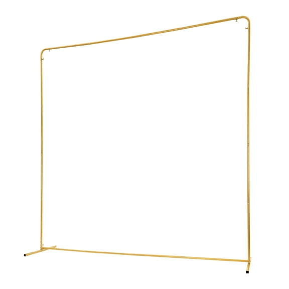 Dwellnix Wedding Backdrop Stand Metal Background Decoration Set White Cloth Cover