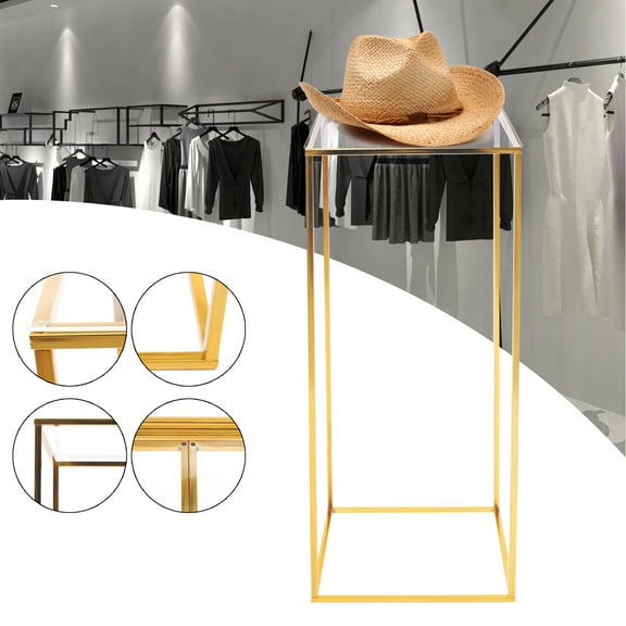 Dwellnix Wedding Flower Stand, Elegant Gold Metal Column Stand for Wedding and Event Decorations, Versatile for Parties and Special Occasions