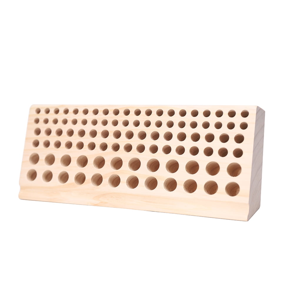 Dwellnix Wooden Leather DIY Craft Tools Rack Stamp Holder Organizer 98 Holes Tool box USA