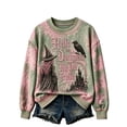 thumbnail image 1 of Dweltoz Halloween Sweatshirt for Women Vintage Witch Graphic Crewneck Pullover Fall Spooky Sweater Casual Long Sleeve Top,Pink 2XL, 1 of 6
