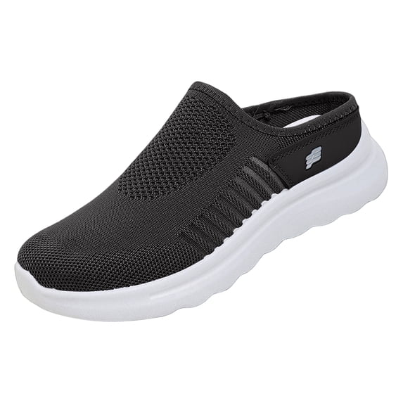 Dweltoz Slip on Sneakers Women Non Slip Mesh Tennis Sneaker Breathable Fashion Athletic Shoes with Arch Support,Black 38