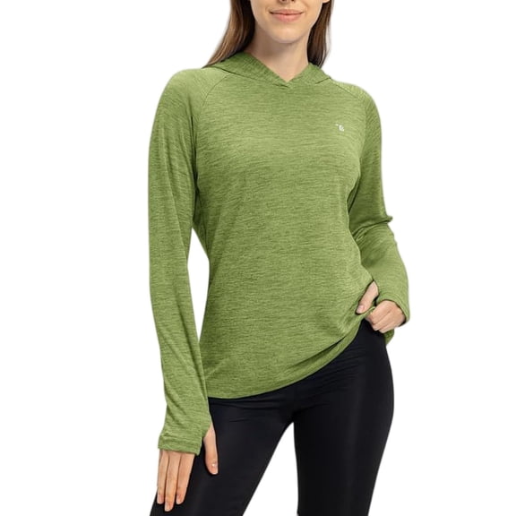 Dweltoz Womens Upf 50+ Uv Protection Clothing Hooded Sun Protective Jacket Lightweight Cooling Summer Rash Guard Long Sleeve Full Zip Sun-Protection,Army Green M