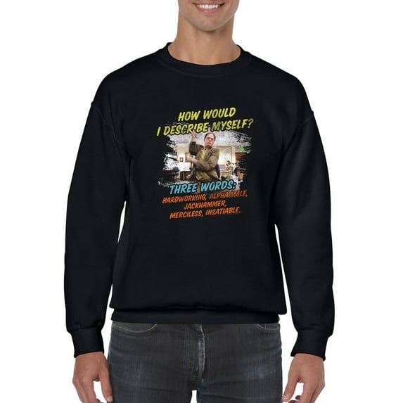 Dwight Description Sweatshirt Men The Office, Male Small