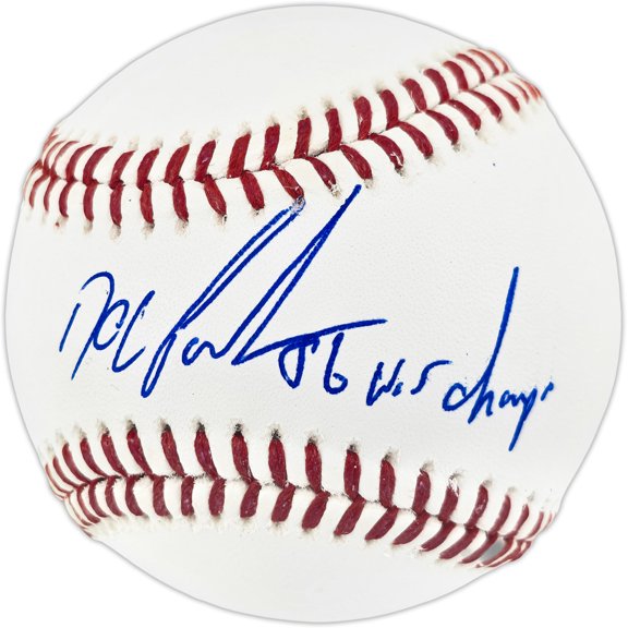 Dwight "Doc" Gooden Autographed Official MLB Baseball New York Mets "86 W.S. Champs" (Smudged) Beckett BAS Witness #2W807576