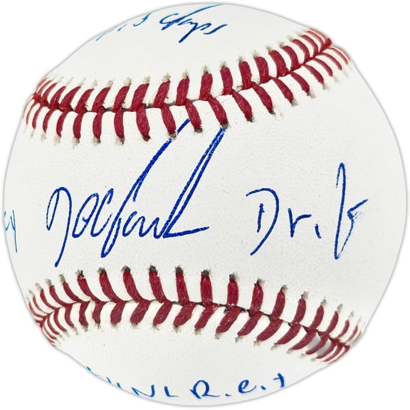 Dwight "Doc" Gooden Autographed Official MLB Baseball New York Mets "86 WS Champs, 84 NL ROY, 85 NL CY, Dr K" (Smudged) Beckett BAS Witness #2W807719