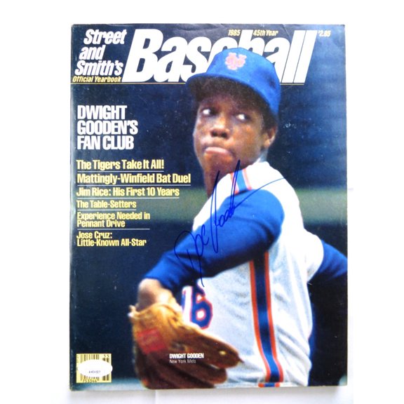 Dwight Doc Gooden Signed Autograph Magazine Street & Smith 1985 Mets JSA AH04507