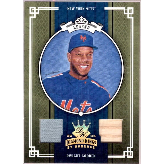 Dwight Gooden Bat-Jsy/50 Card 2005 Diamond Kings Materials Gold #430