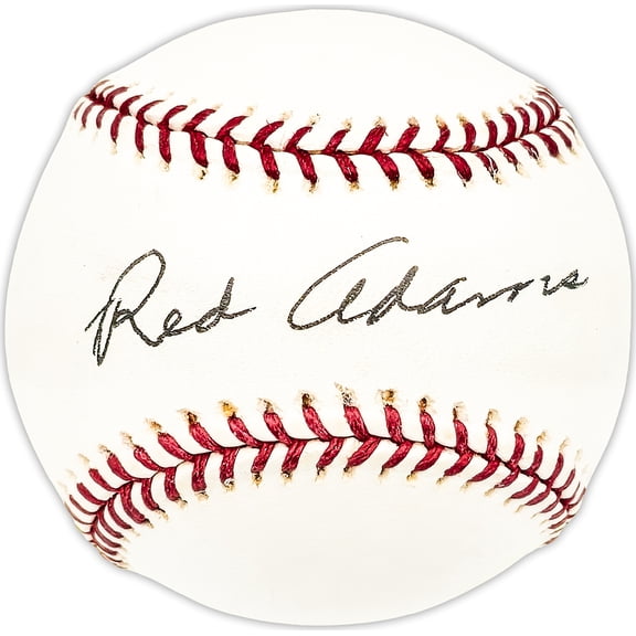 Dwight Red Adams Autographed Official MLB Baseball Chicago Cubs Beckett BAS QR #BM25280