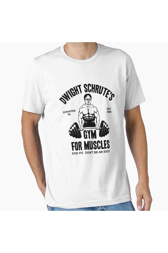 Dwight Schrute Gym for Muscles Assistant Regional Manager Paper Fitness T-Shirt