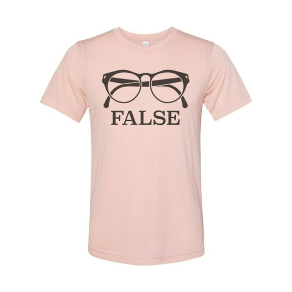 Dwight Schrute Tee, False, Dwight Schrute Shirt, The Office Shirt, Unisex Adult Tee, Gift For Him, The Office Lover, Mom Shirt, False Shirt, Peach, MEDIUM
