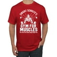 thumbnail image 1 of Dwight Schrute's Gym for Muscles Pop Culture Men's Graphic T-Shirt, Red, X-Large, 1 of 3