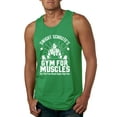 thumbnail image 1 of Dwight Schrute's Gym for Muscles Pop Culture Mens Graphic Tank Top, Kelly, 3XL, 1 of 3