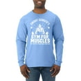 thumbnail image 1 of Dwight Schrute's Gym for Muscles Pop Culture Mens Long Sleeve Shirt, Light Blue, Medium, 1 of 3