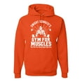thumbnail image 1 of Dwight Schrute's Gym for Muscles Pop Culture Unisex Graphic Hoodie Sweatshirt, Orange, 3XL, 1 of 3