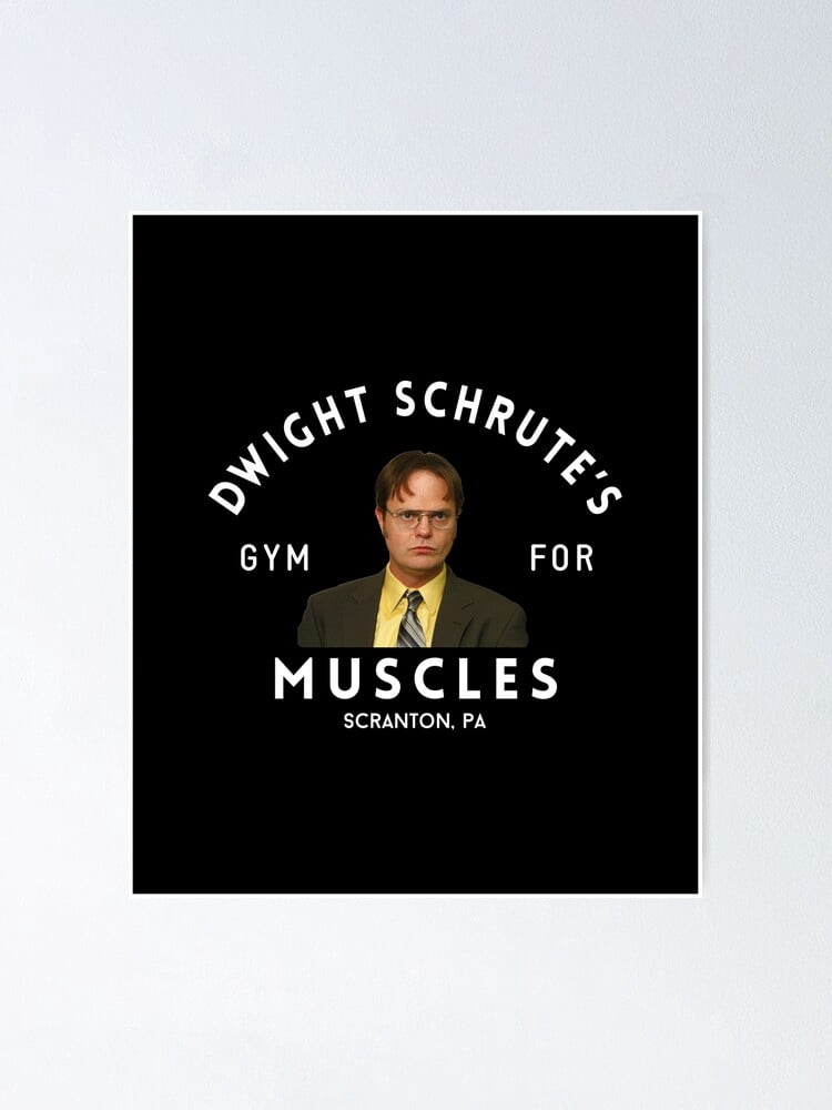 Dwight Schrute's Gym for Muscles logo Fashion Art Decor Frame