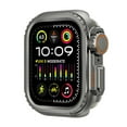 thumbnail image 1 of Dwitch 1 Pack Metal Bumper Case Compatible for Apple iWatch Series 10 42mm Protector, Turn 42mm into Ultra Seamlessly,Rugged Bumper with Back Cover,Raised Edge Screen Protection,Gray, 1 of 7