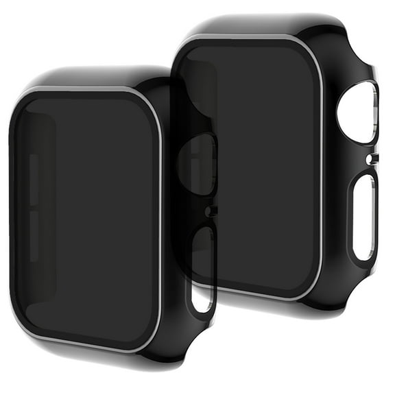 Dwitch 2 Pack Privacy Case for Apple iWatch Series 6/5/4/SE 40mm,Anti-Spy,Anti-Peeping,Tempered Glass Screen Protector Full Protection Anti-scratch Cover for iWatch Series 6/5/4/SE 40mm, Black