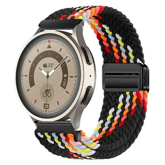 Dwitch 20mm Magnetic Braided Nylon Band Compatible with Samsung Galaxy watch 7 40mm,Nylon Braided Strap for Women Men,Magnetic Clasp Sport Strap Replacement for Galaxy watch 7 40mm,K